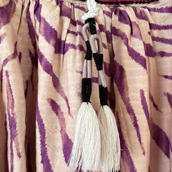 NWT INC Pink Boho Puffy Balloon Sleeve Embroidered Embellished Mini Dress,  XS - Picture 6 of 12